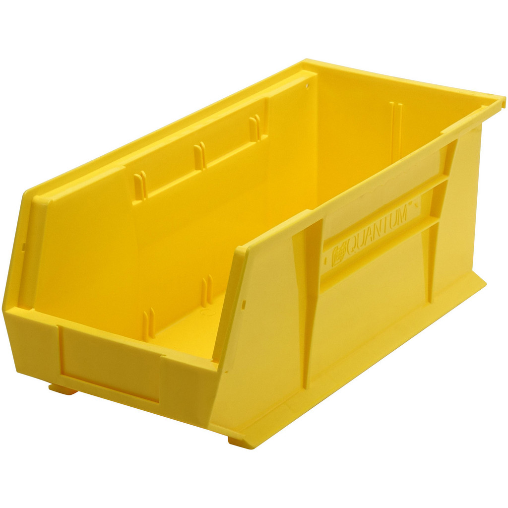 Quantum Storage Bins: Bin Style: Hang & Stack; Shape: Rectangle; Material Family: Plastic; Overall Width (Inch): 8-1/4 | Part #QUS248YLCS