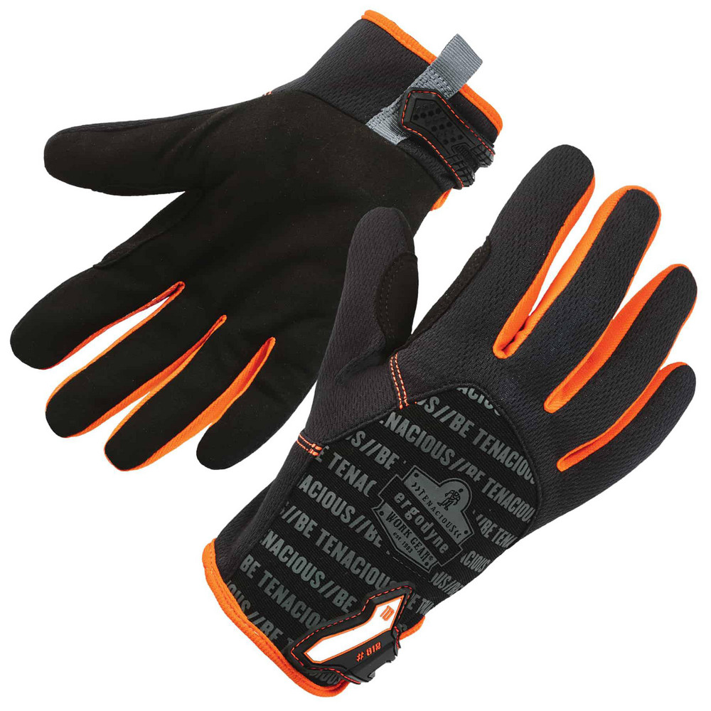 Work Gloves: Proflex® 812, Size 2X-Large, Mechanic's & Lifting - Black, Pair,       Lint Free