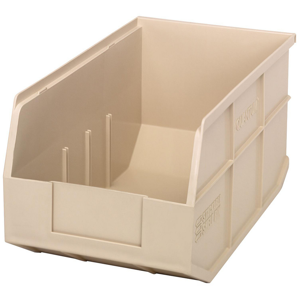 Quantum Storage Bins: Bin Style: Hang & Stack; Shape: Rectangle; Material Family: Plastic; Overall Width (Inch): 8-1/4 | Part #SSB443IVCS