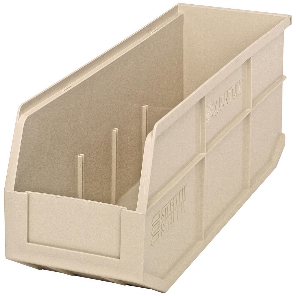 Quantum Storage Bins: Bin Style: Hang & Stack; Shape: Rectangle; Material Family: Plastic; Overall Width (Inch): 6 | Part #SSB461IVCS