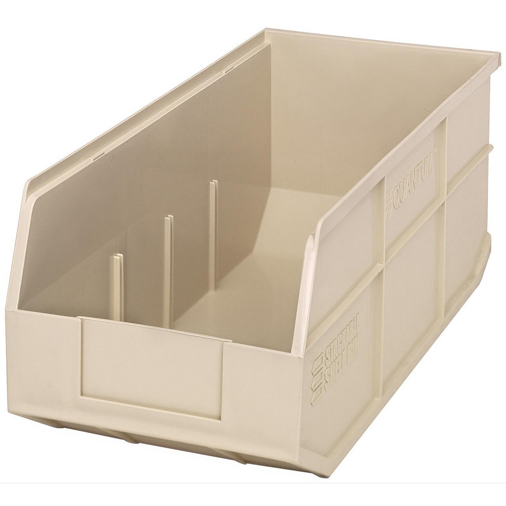Quantum Storage Bins: Bin Style: Hang & Stack; Shape: Rectangle; Material Family: Plastic; Overall Width (Inch): 8-1/4 | Part #SSB463IVCS