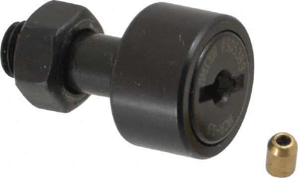 Accurate Bushing | Smith Bearing® Plain Cam Follower: - M8 x 1.25 Thread Size, 4,600 lb Static Load, Steel Roller | Part #MCR-19
