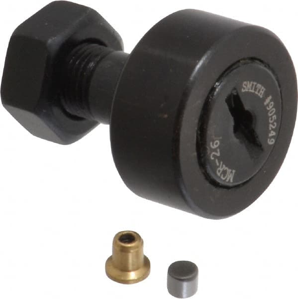 Accurate Bushing | Smith Bearing® Plain Cam Follower: - M10 x 1 Thread Size, 6,500 lb Static Load, Steel Roller | Part #MCR-26