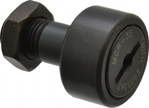 Accurate Bushing | Smith Bearing® Plain Cam Follower: - M16 x 1.5 Thread Size, 19,000 lb Static Load, Steel Roller | Part #MCR-35