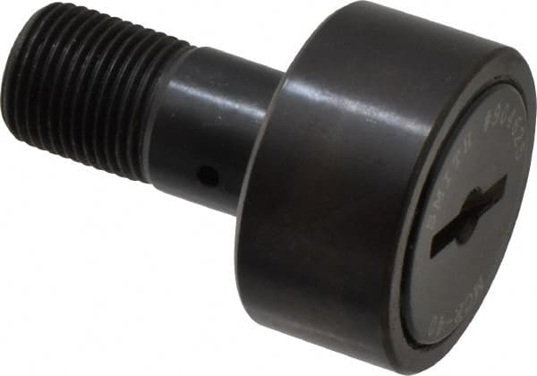 Accurate Bushing | Smith Bearing® Plain Cam Follower: - M18 x 1.5 Thread Size, 20,400 lb Static Load, Steel Roller | Part #MCR-40