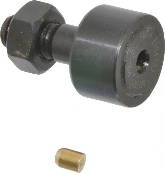 Accurate Bushing | Smith Bearing® Plain Cam Follower: - M8 x 1.25 Thread Size, 4,600 lb Static Load, Steel Roller | Part #MCR-19-S