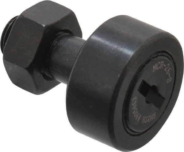 Accurate Bushing | Smith Bearing® Plain Cam Follower: - M10 x 1 Thread Size, 6,500 lb Static Load, Steel Roller | Part #MCR-26-S