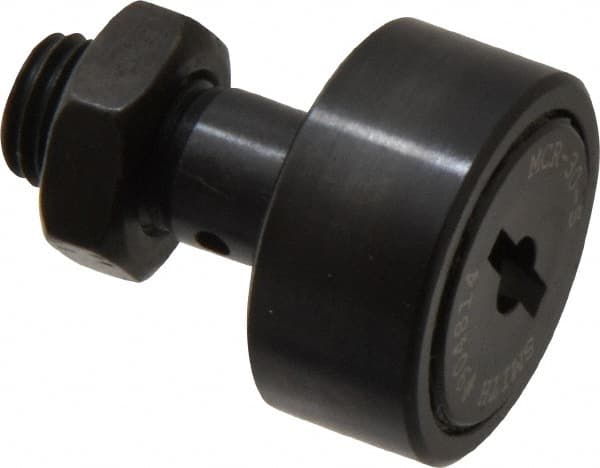 Accurate Bushing | Smith Bearing® Plain Cam Follower: - M12 x 1.5 Thread Size, 9,700 lb Static Load, Steel Roller | Part #MCR-30-S