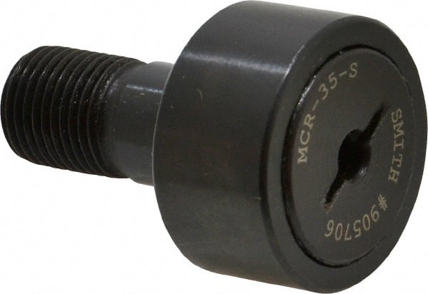 Accurate Bushing | Smith Bearing® Plain Cam Follower: - M16 x 1.5 Thread Size, 19,000 lb Static Load, Steel Roller | Part #MCR-35-S