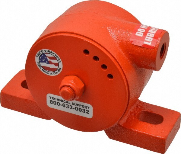 ,500 Lb. Force, 10-1/2 Cubic Feet per Minute, 7,200 RPM, 70 Decibel, Pneumatic Vibrator