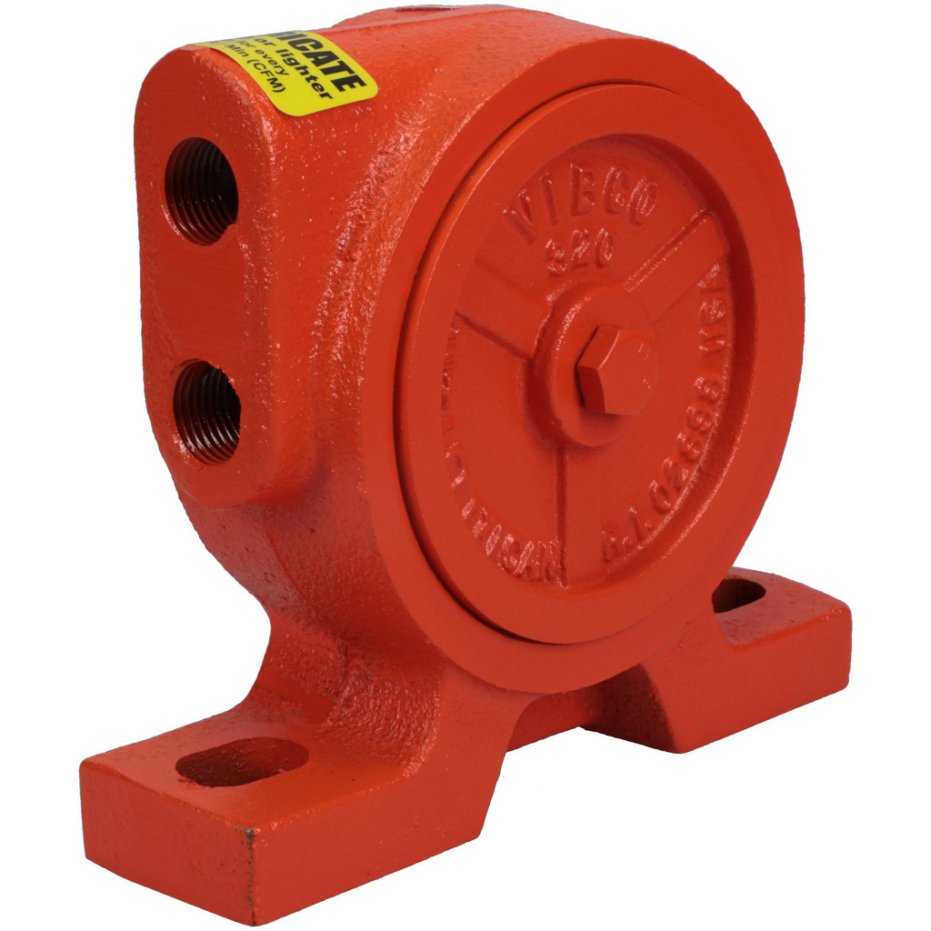 Vibco 650 lb Force, 17 cubic feet per minute, 10,000 RPM, 78 Decibel, Pneumatic Vibrator - 5-9/16" Long x 1-1/2" Wide x 4-3/4" High, 3/8 Port Inlet