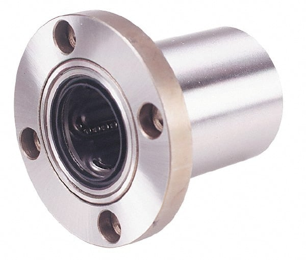 uxcell 20mm Linear Ball Bearings LM20UU Round Flange LMF20UU 42mm Length 2pcs 20mm Bore 32mm OD 