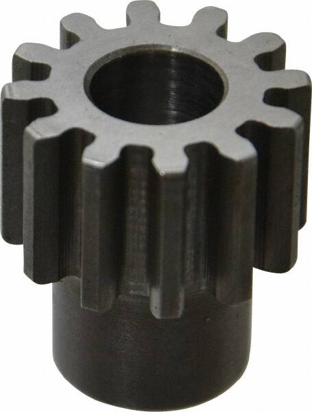 16 Pitch Martin TS1612 Spur Gear Inch 0.875 OD 3/8 Bore 12 Teeth 20° Pressure Angle 0.750 Face Width High Carbon Steel