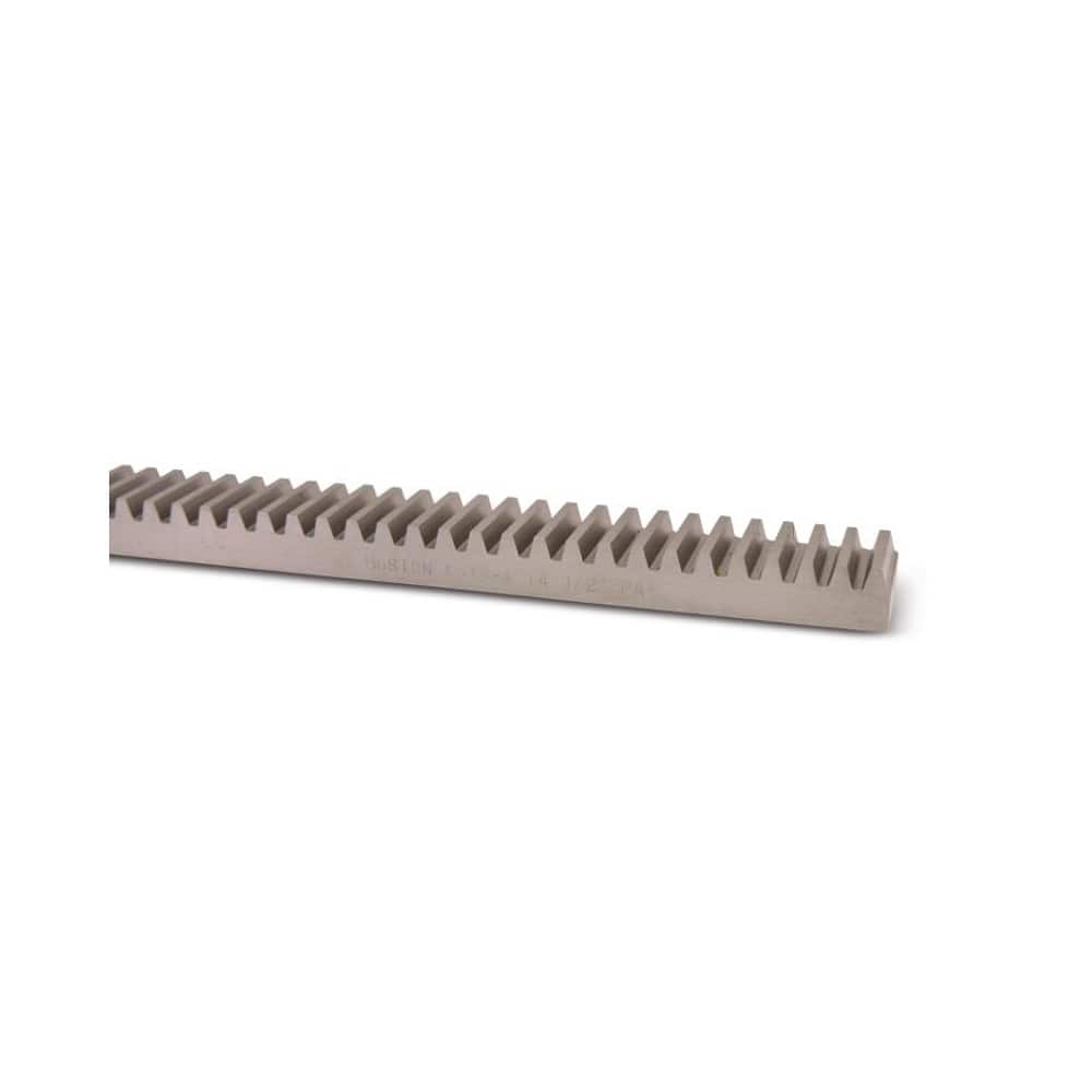 Gear Rack: 0.188" Face Width, 14.5 ° Pressure Angle, Use with Spur Gears