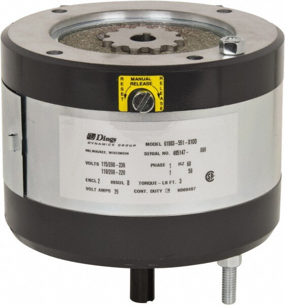 115/230 Volts at 60 Hertz, 3 Ft./Lb. Torque Disc Brake
