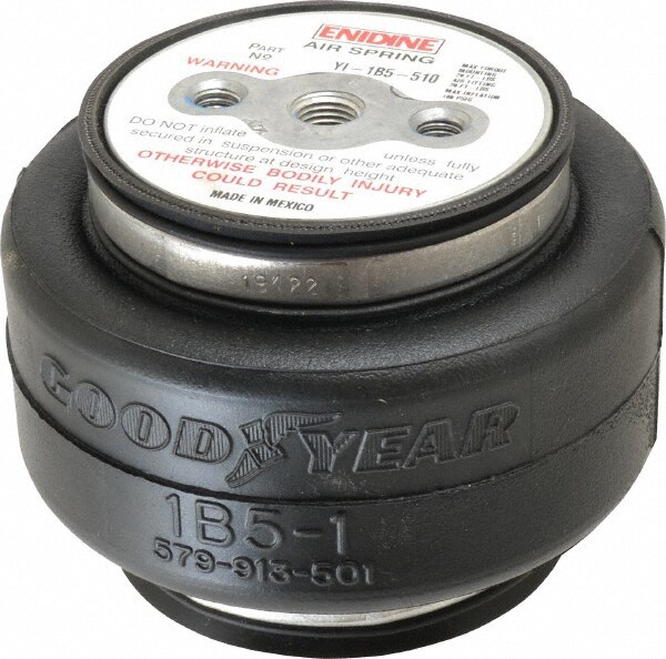 100 psi Actuation: 530 Lb Ext, 1,620 Lb Compr, 3/8-16 & 3/8-16, 3" Stroke Len, Bellow Single Convolute Air Spring