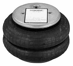 100 psi Actuation: 595 Lb Ext, 2,865 Lb Compr, 3/8-16 & 3/8-16, 4-1/2" Stroke Len, Bellow Double Convolute Air Spring