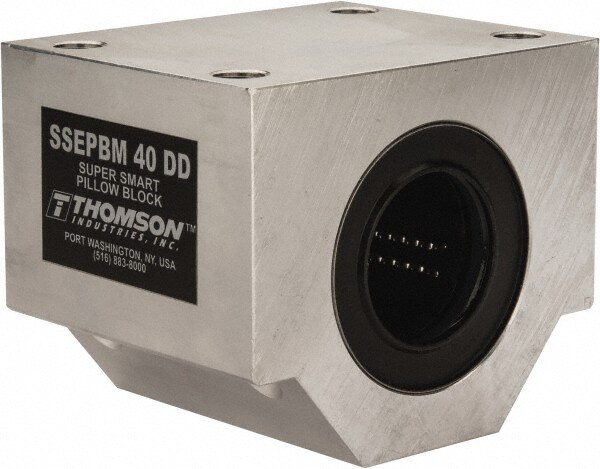 40mm Inside Diam, 13,700 Lbs. Dynamic Capacity, Closed Single Pillow Block Linear Bearing