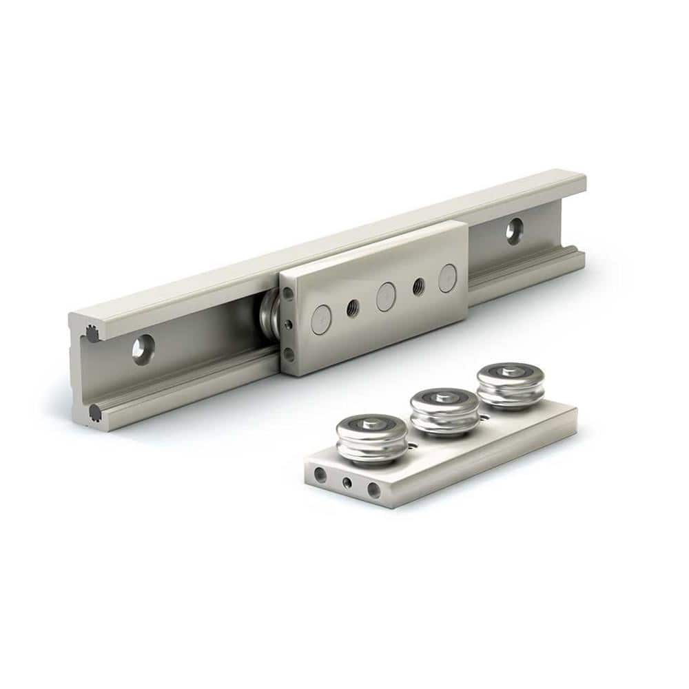 Pacific Bearing RR18-24 24" OAL x 1-1/8" Overall Width x 1.91" Overall Height Roller Rail System 