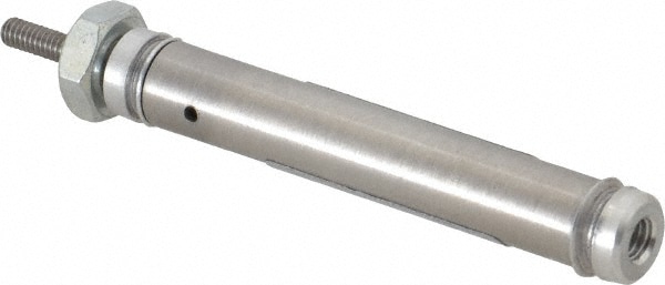 Norgren RP031X1.000-SAN Single Acting Rodless Air Cylinder: 5/16" Bore, 1" Stroke, 250 psi Max, 10-32 UNF Port, Nose Mount Image