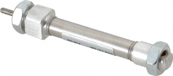 Norgren RP043X0.500-SAN Single Acting Rodless Air Cylinder: 0.44" Bore, 1/2" Stroke, 250 psi Max, 10-32 UNF Port, Nose Mount Image