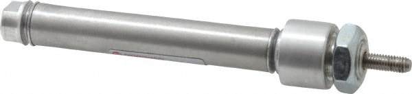 Norgren RP043X2.000-DAN Double Acting Rodless Air Cylinder: 0.44" Bore, 2" Stroke, 250 psi Max, 10-32 UNF Port, Double End Mount Image