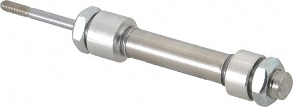 Norgren RP043X1.000-DAD Double Acting Rodless Air Cylinder: 0.44" Bore, 1" Stroke, 10-32 UNF Port, Double End Mount Image