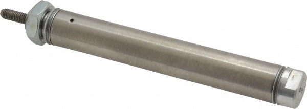 Norgren RP056X2.000-SAN Single Acting Rodless Air Cylinder: 9/16" Bore, 2" Stroke, 10-32 UNF Port, Nose Mount Image