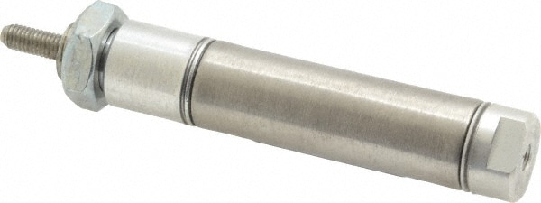 Norgren RP056X1.000-DAN Double Acting Rodless Air Cylinder: 9/16" Bore, 1" Stroke, 250 psi Max, 10-32 UNF Port, Double End Mount Image