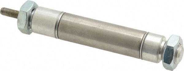 Norgren RP056X1.000-DAD Double Acting Rodless Air Cylinder: 9/16" Bore, 1" Stroke, 250 psi Max, 10-32 UNF Port, Double End Mount Image