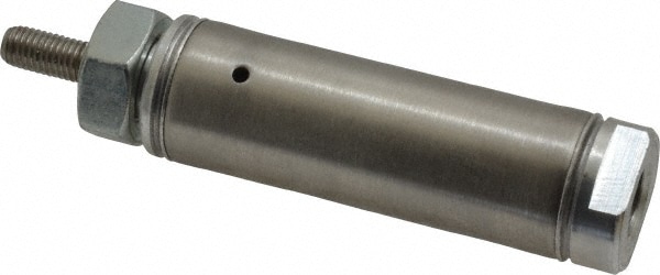 Norgren RP075X1.000-SAN Single Acting Rodless Air Cylinder: 3/4" Bore, 1" Stroke, 250 psi Max, 1/8 NPTF Port, Nose Mount Image