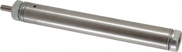 Norgren RP075X3.000-SAN Single Acting Rodless Air Cylinder: 3/4" Bore, 3" Stroke, 250 psi Max, 1/8 NPTF Port, Nose Mount Image