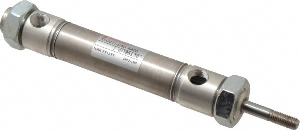 Norgren RP075X1.500-DAD Double Acting Rodless Air Cylinder: 3/4" Bore, 1-1/2" Stroke, 250 psi Max, 1/8 NPTF Port, Double End Mount Image