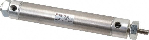 Norgren RP106X4.000-DAD Double Acting Rodless Air Cylinder: 1-1/16" Bore, 4" Stroke, 250 psi Max, 1/8 NPTF Port, Double End Mount Image