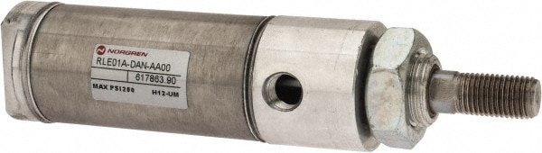 Norgren RP125X1.000-DAN Double Acting Rodless Air Cylinder: 1-1/4" Bore, 1" Stroke, 250 psi Max, 1/8 NPTF Port, Double End Mount Image