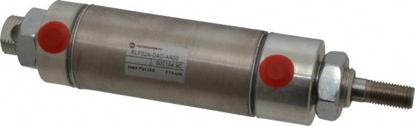 Norgren RP150X2.000-DAD Double Acting Rodless Air Cylinder: 1-1/2" Bore, 2" Stroke, 250 psi Max, 1/8 NPTF Port, Double End Mount Image