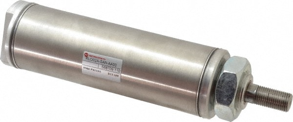 Norgren RP175X2.000-SAN Single Acting Rodless Air Cylinder: 1-3/4" Bore, 2" Stroke, 1/4 NPTF Port, Nose Mount Image