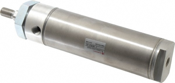 Norgren RP200X4.000-DAN Double Acting Rodless Air Cylinder: 2" Bore, 4" Stroke, 250 psi Max, 1/4 NPTF Port, Double End Mount Image