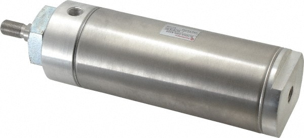 Norgren RP250X4.000-DAN Double Acting Rodless Air Cylinder: 2-1/2" Bore, 4" Stroke, 250 psi Max, 1/4 NPTF Port, Double End Mount Image