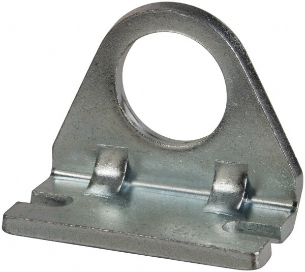 Air Cylinder Foot Bracket: 2" Bore, Use with Norgren Nonrepairable Air Cylinders