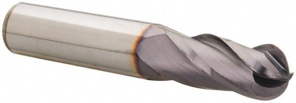 Niagara Cutter 17006151 Ball End Mill: 0.4688" Dia, 1" LOC, 4 Flute, Solid Carbide Image