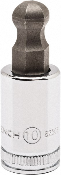 Hand Hex Bit Socket: 3/8" Drive, 8.00 mm Hex