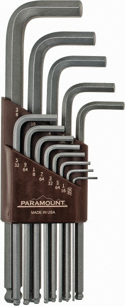Paramount - 13 Piece L-Key Ball End Hex Key Set | MSC Direct