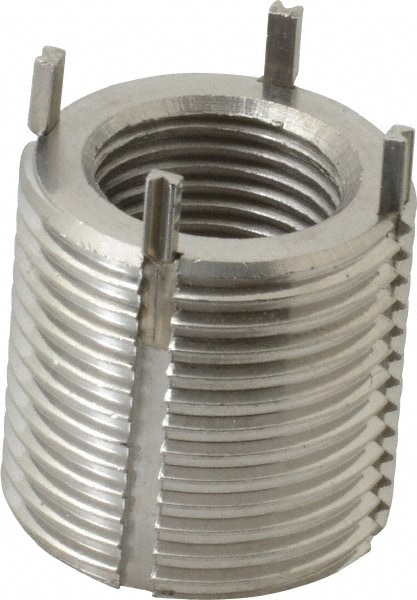 Recoil 74127 Thread Locking Insert: 3/4-16 Internal Thread, 1-1/8-12 External Thread, UNC, 1-1/8" OAL, Heavy-Duty Keylocking 