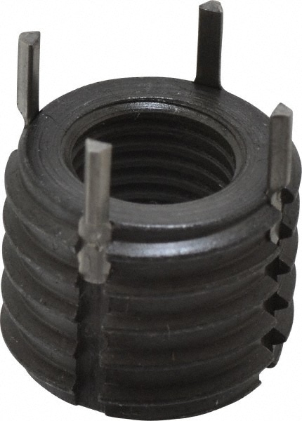 Recoil 74063 Thread Locking Insert: 3/8-24 Internal Thread, 5/8-11 External Thread, UNF, 1/2" OAL, Heavy-Duty Keylocking 