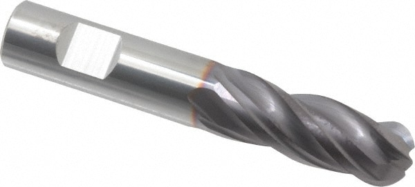 Niagara Cutter 17001881 Ball End Mill: 0.5" Dia, 1.25" LOC, 4 Flute, Solid Carbide Image