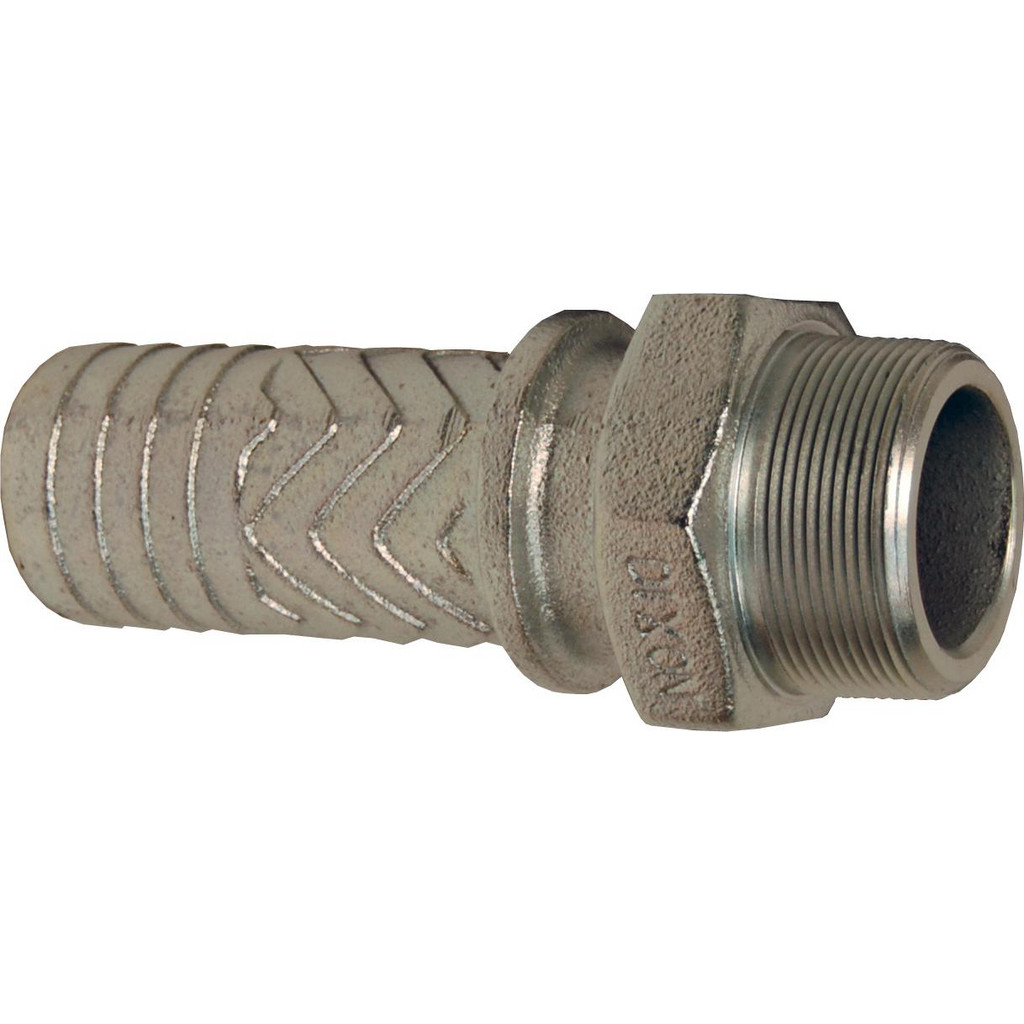 Dixon Valve & Coupling Barbed Hose Fittings: Fitting Type: Male, Hose Barb; Material: Brass; Thread Standard: NPTF; Thread Size: 1/2 | Part #MS26