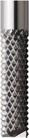 Diamond Pattern Router Bit: 3 mm Dia, 3 mm Shank Dia, End Mill