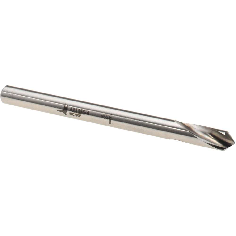 Spotting Drill: 4 mm Dia, 90 ° Point, 52 mm OAL, High Speed Steel