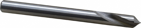 Spotting Drill: 6 mm Dia, 90 ° Point, 66 mm OAL, High Speed Steel